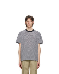 Noah NYC Black Stripe Pocket T Shirt