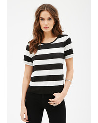 Forever 21 Contemporary Broad Stripe Knit Tee