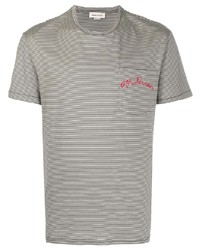 Alexander McQueen Embroidered Striped T Shirt