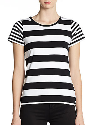French Connection Fun Stripe Short Sleeve Tee | Where to buy & how to wear
