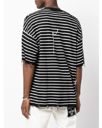 Haculla Jac Punk Striped Cotton T Shirt