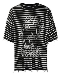 Haculla Jac Punk Striped Cotton T Shirt