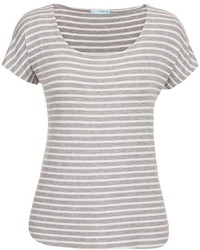 Maurices Tee With Scoop Neck And Stripes