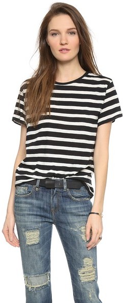 R 13 R13 Boy Striped Tee 195 shopbop Lookastic