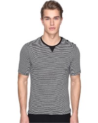 The Kooples Sport Striped Cotton Linen T Shirt