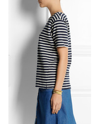 MiH Jeans Striped Cotton T Shirt