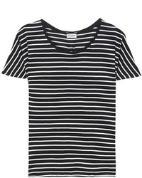 Saint Laurent Striped Silk T Shirt