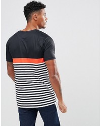 Hype T Shirt In Black With Stripes