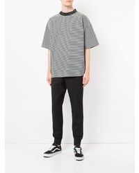 Monkey Time Time Striped Oversized T Shirt