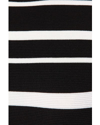 Crop Culture Black And White Striped Cropped Sweater