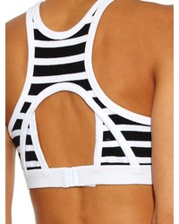 Alexander Wang T By Striped Cropped Top