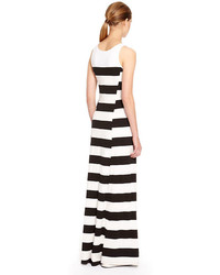 DKNY Stripe Maxi Sleeveless Dress
