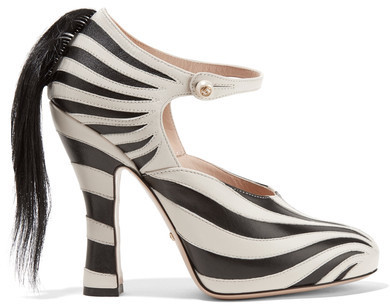 gucci zebra heels