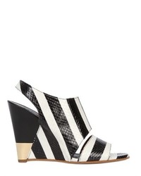 Chloé 110mm Striped Ayers Wedge Sandals
