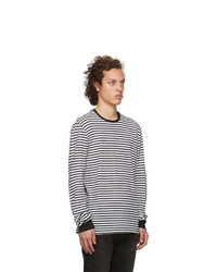 Frame Black And White Thermal Long Sleeve T Shirt