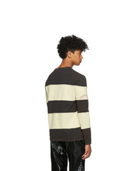 Telfar Black Striped Long Sleeve T Shirt