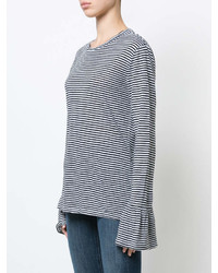Frame Denim Striped Longlseeved T Shirt