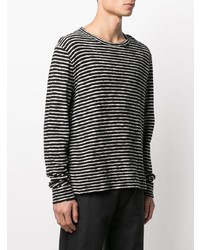 YMC Long Sleeve Stripe Print T Shirt