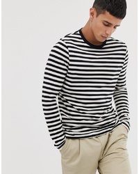 ASOS DESIGN Long Sleeve Stripe T Shirt