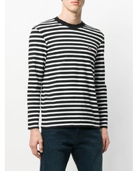 MAISON KITSUNÉ Maison Kitsun Long Sleeve Stripe T Shirt