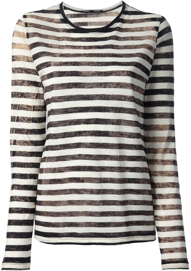 Proenza Schouler Long Sleeve T Shirt, $349 | farfetch.com | Lookastic.com