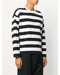 AMI Alexandre Mattiussi Striped Long Sleeves T Shirt
