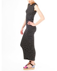 Edith A. Miller Stripe Sleeveless Maxi Dress