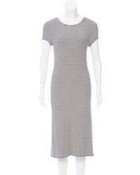 Atm Striped Knit Dress