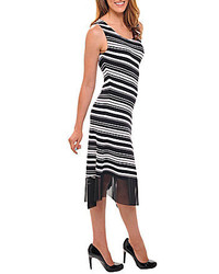 Peter Nygard Striped Midi Dress
