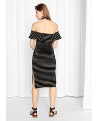 Other Stories Off Shoulder Frill Dress