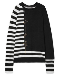 Haider Ackermann Oversized Striped Wool Blend Sweater