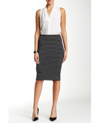 Vince Camuto Pull On Striped Tube Skirt