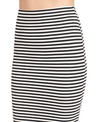 Missguided Stripe Stretch Knit Skirt