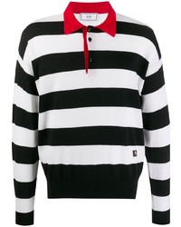 Ami Paris Rugby Striped Polo Shirt
