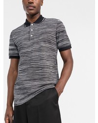 Missoni Horizontal Stripe Knitted Polo Shirt