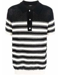 Balmain Horizontal Stripe Polo Shirt