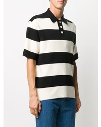 Sunnei Striped Fine Knit Polo Shirt