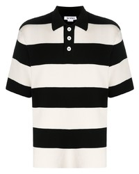 Sunnei Striped Fine Knit Polo Shirt