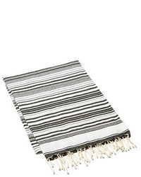 Fouta Metallic Stripes Whiteblack