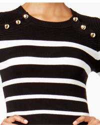 Calvin Klein Petite Striped Sweater Dress