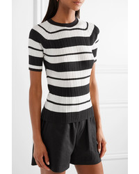 Jason Wu Collection Ribbed Striped Sweater