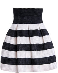 Choies Black Striped Skater Skirt