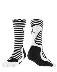 Black and White Horizontal Striped Socks