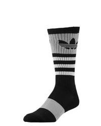 adidas Originals Trefoil Crew Socks Blackwhitemid Grey