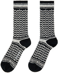 Undercoverism Black Striped Socks