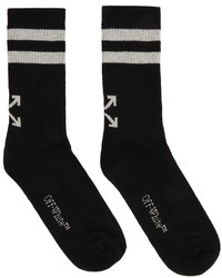 Off-White Black White Striped Socks
