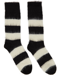 Paul Smith Four Pack Black Stripe Mohair Socks
