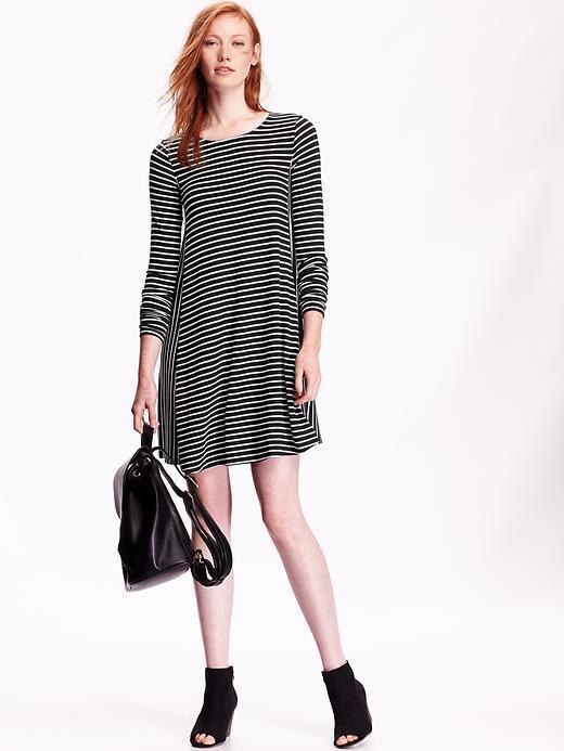old navy black and white striped dress