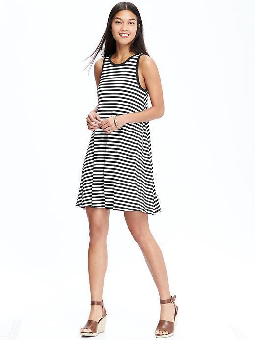 old navy black and white striped dress