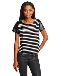 Black and White Horizontal Striped T-shirt